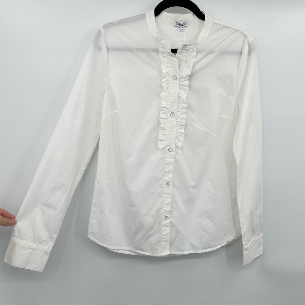 NEW! Slendid Ruffle Front Shirt - Picture 9 of 14